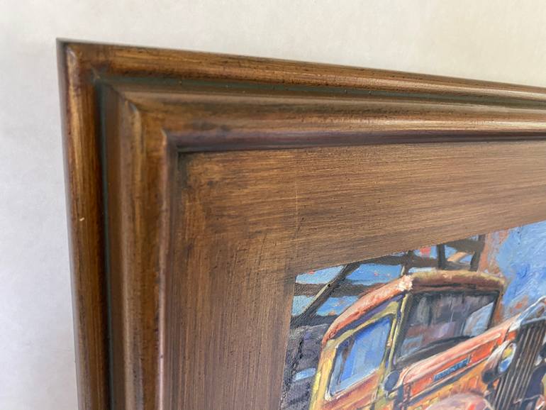 Original Folk Transportation Painting by Lee Reedy