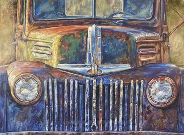 Original Automobile Painting by Lee Reedy