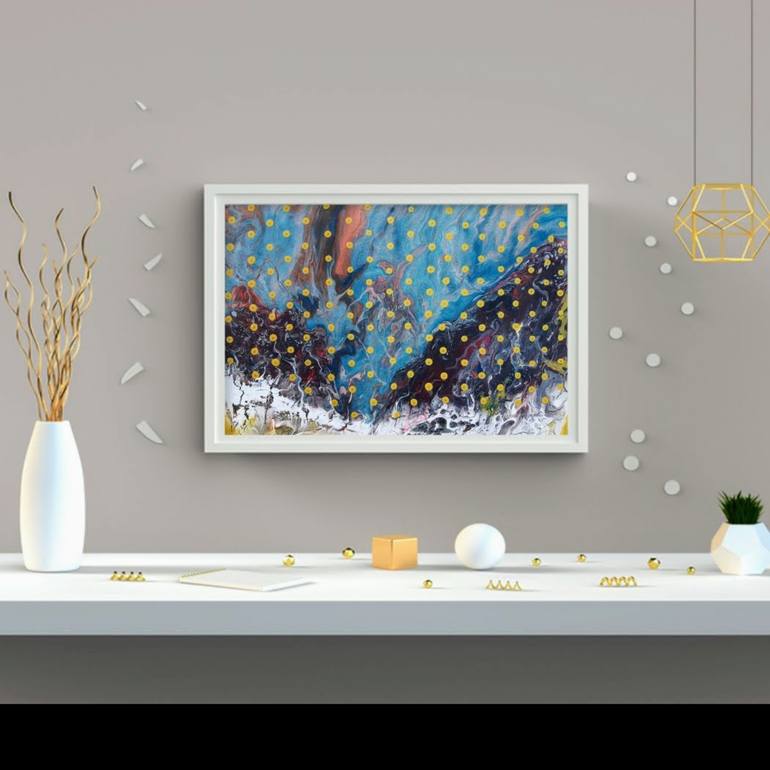 Original Abstract Landscape Painting by Martisha Sea