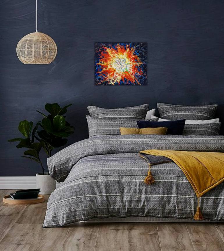 Original Abstract Religion Painting by Martisha Sea