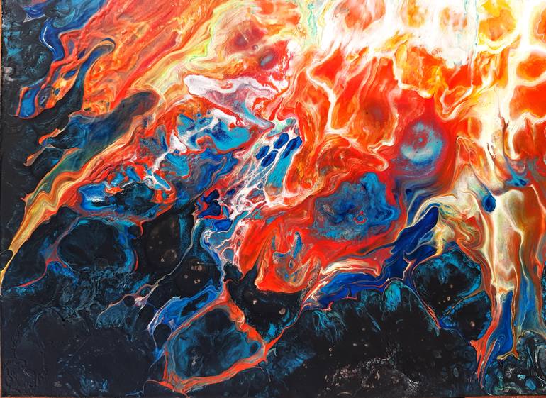 Original Abstract Religion Painting by Martisha Sea