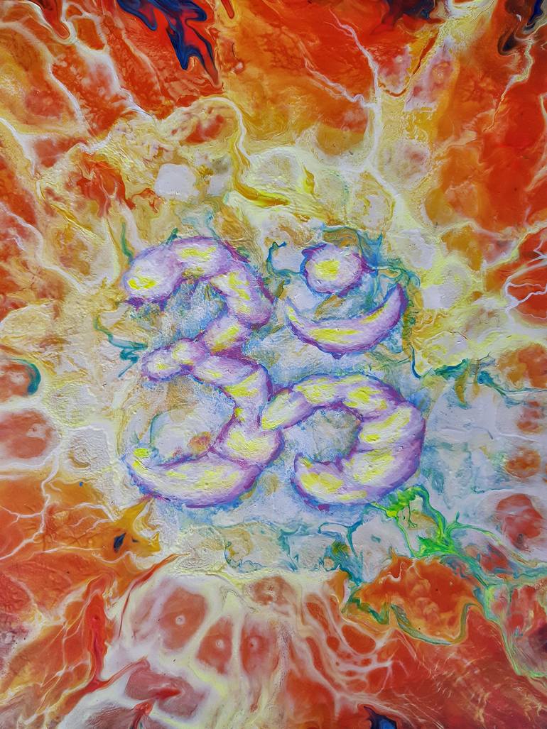 Original Abstract Religion Painting by Martisha Sea