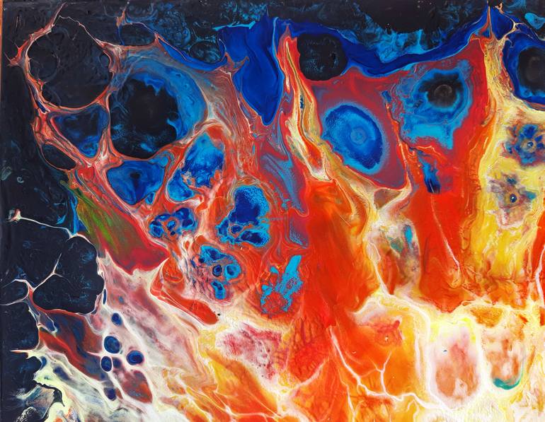 Original Abstract Religion Painting by Martisha Sea