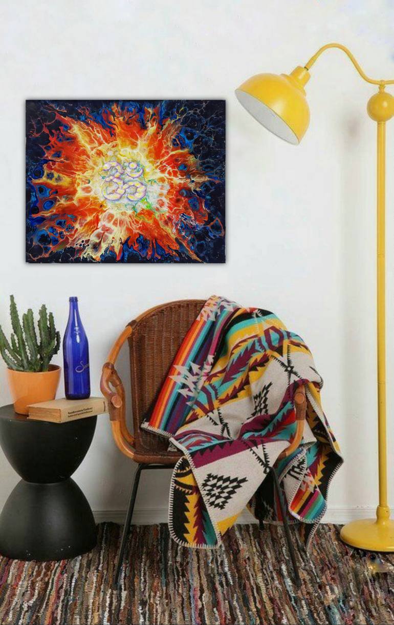 Original Abstract Religion Painting by Martisha Sea