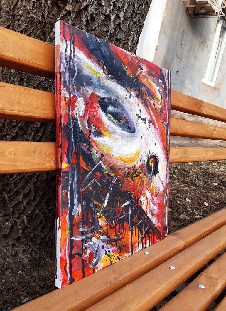 Original Abstract Expressionism Abstract Painting by Martisha Sea