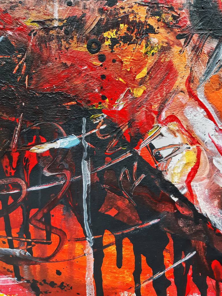 Original Abstract Expressionism Abstract Painting by Martisha Sea