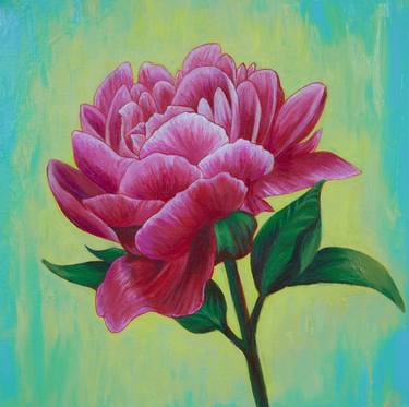 Original Floral Painting by Vivian Lee