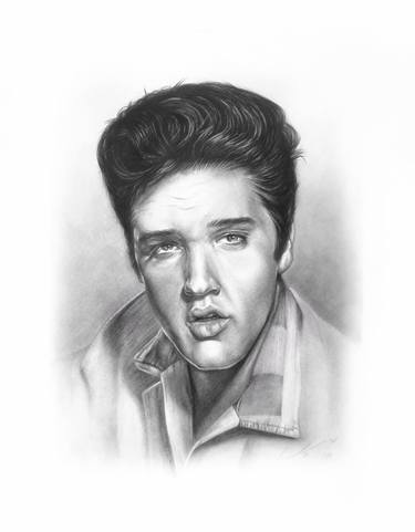 Elvis Presley portrait. thumb