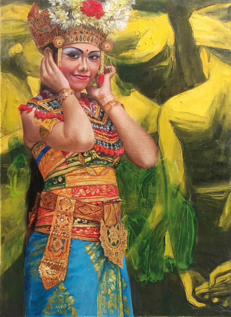 prepare to dance Painting by Dedy Reru | Saatchi Art