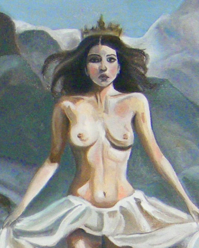 Original Impressionism Women Painting by Ellie Darabzadeh