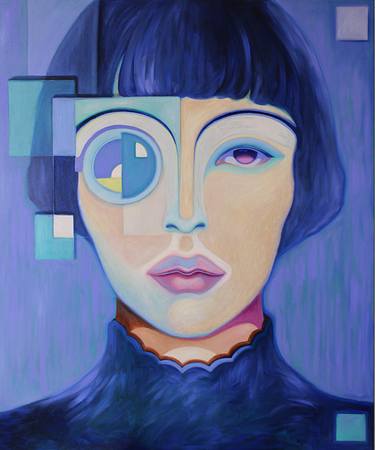 Original Surrealism Portrait Paintings by Viola Babol