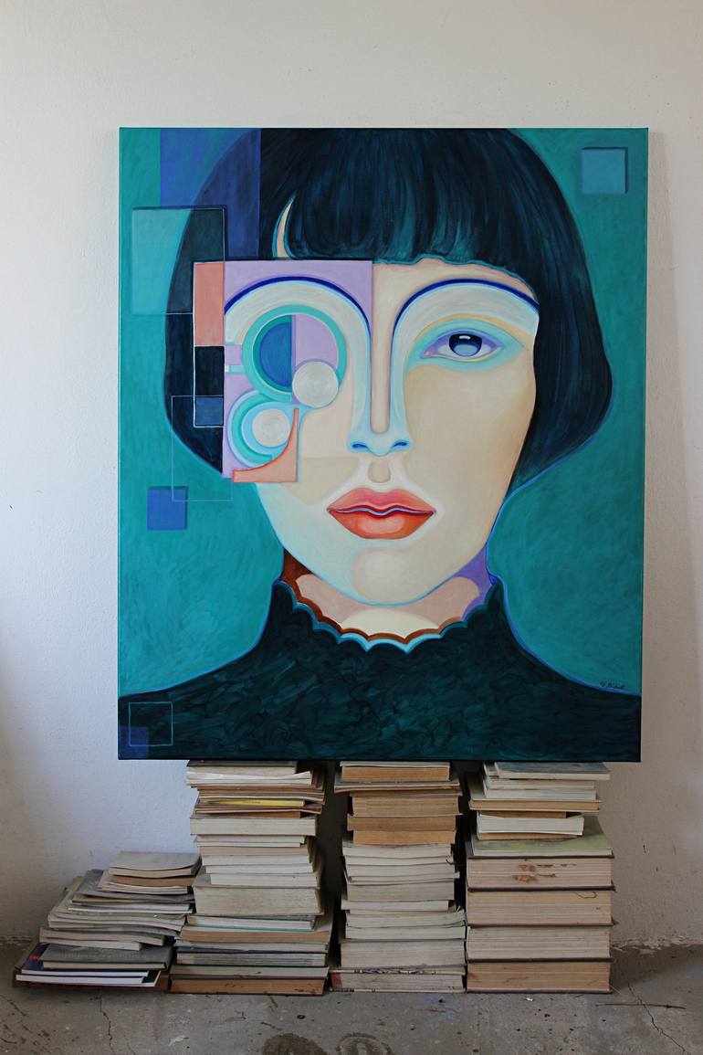 Original Contemporary Portrait Painting by Viola Babol