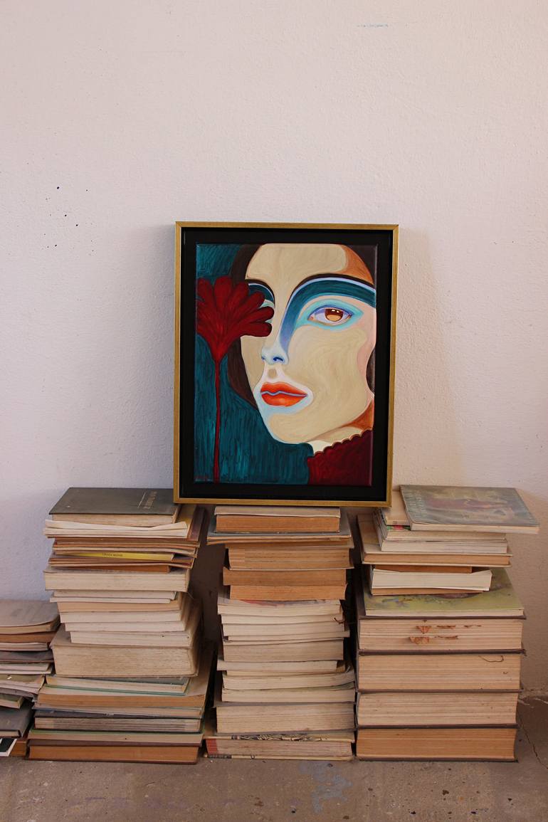 Original Portrait Painting by Viola Babol