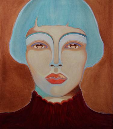 Original Surrealism Women Painting by Viola Babol