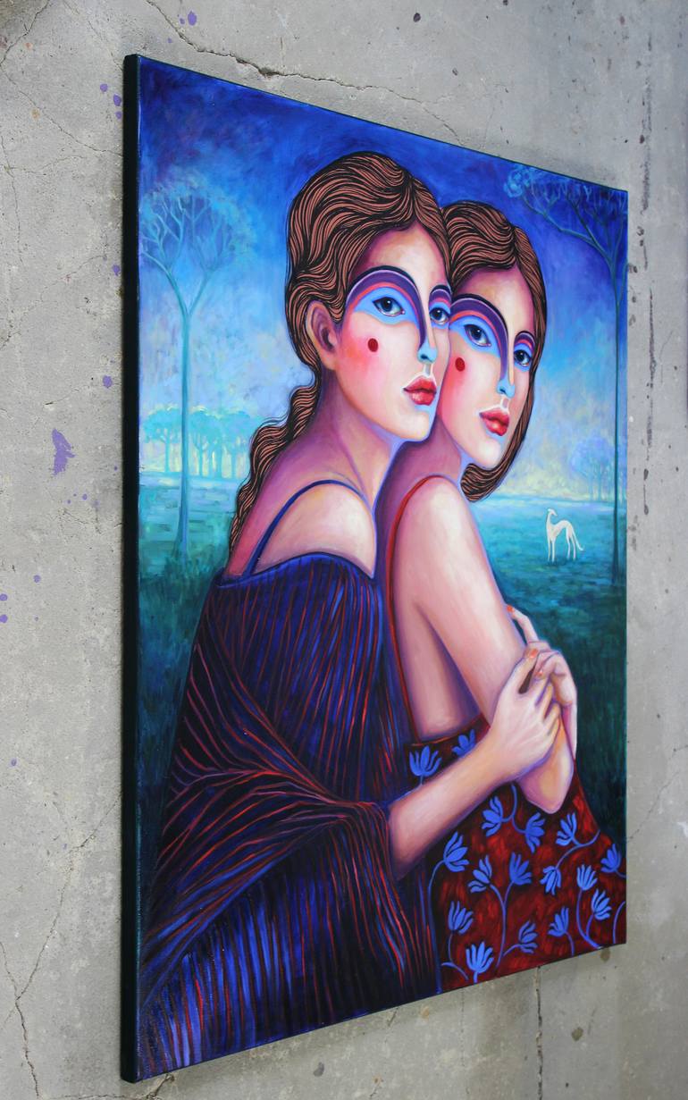 Original Figurative People Painting by Viola Babol
