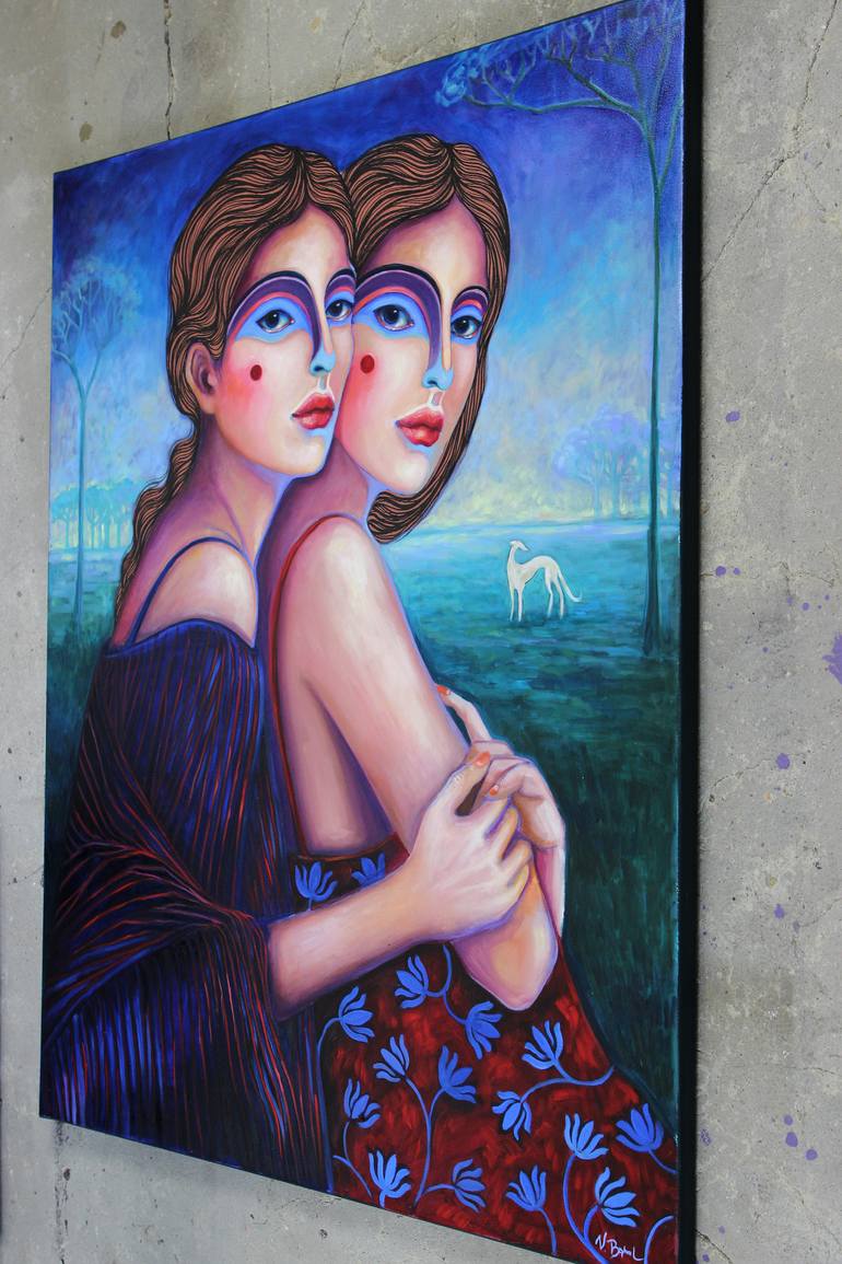 Original Figurative People Painting by Viola Babol