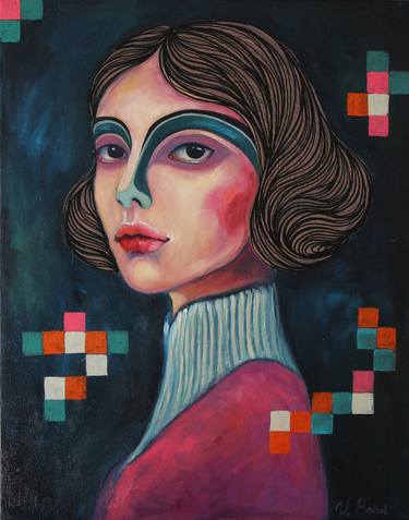 Saatchi Art Artist Viola Babol; Painting, “Muse Violet” #art