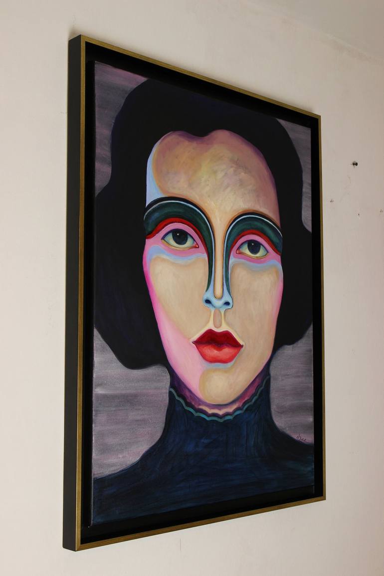 Original Portrait Painting by Viola Babol