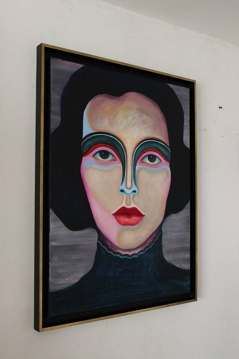 Original Portrait Painting by Viola Babol