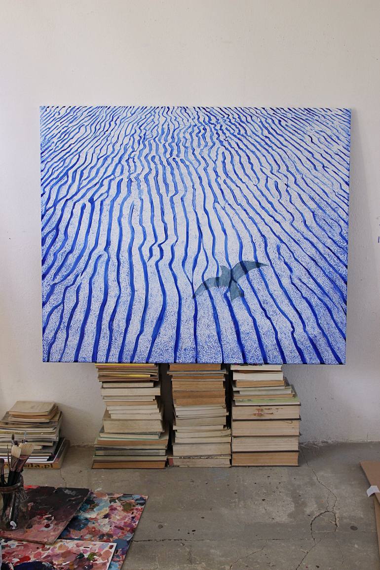 Original Minimalism Landscape Painting by Viola Babol