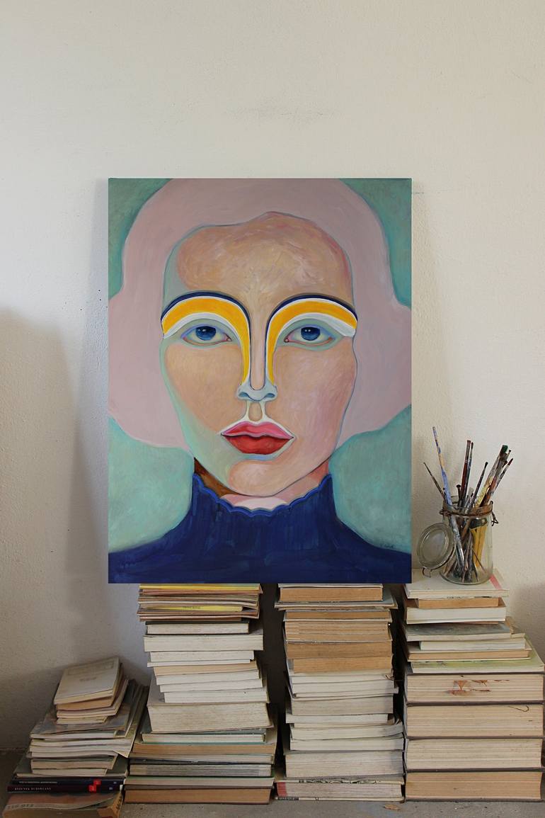 Original Portrait Painting by Viola Babol