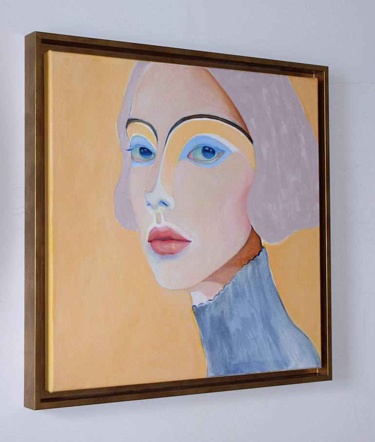 Original Impressionism Portrait Painting by Viola Babol