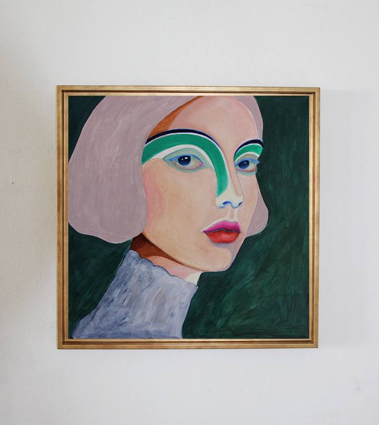 Original Impressionism Portrait Painting by Viola Babol