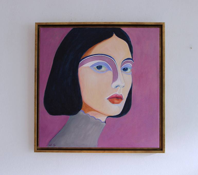 Original Portrait Painting by Viola Babol