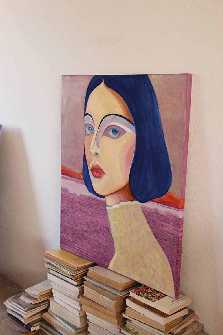 Original Figurative Portrait Painting by Viola Babol