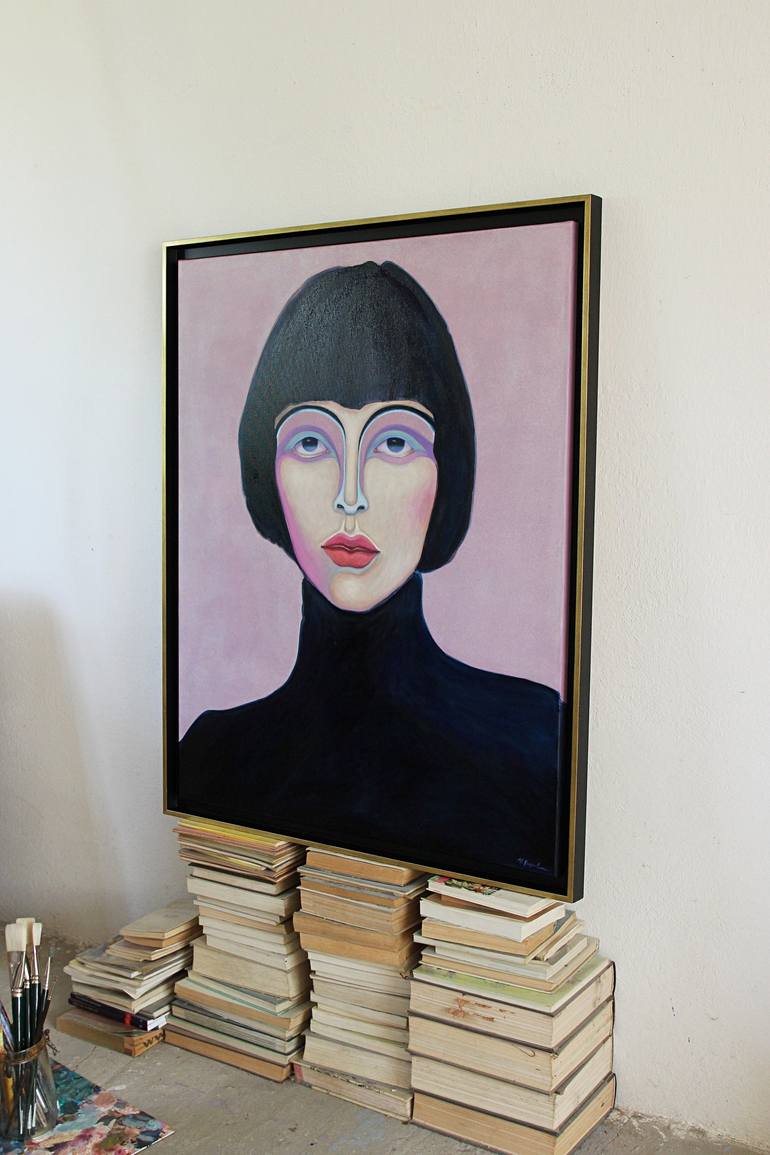Original Modern Portrait Painting by Viola Babol