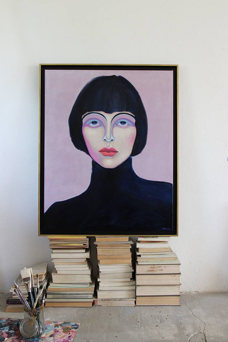 Original Portrait Painting by Viola Babol