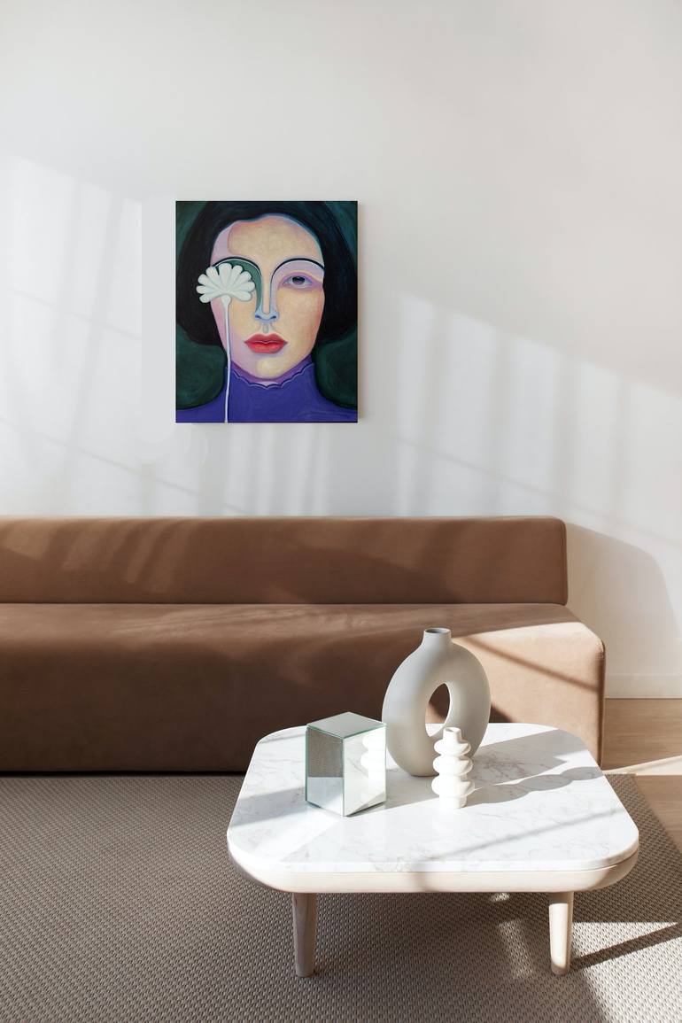 Original Modern Portrait Painting by Viola Babol