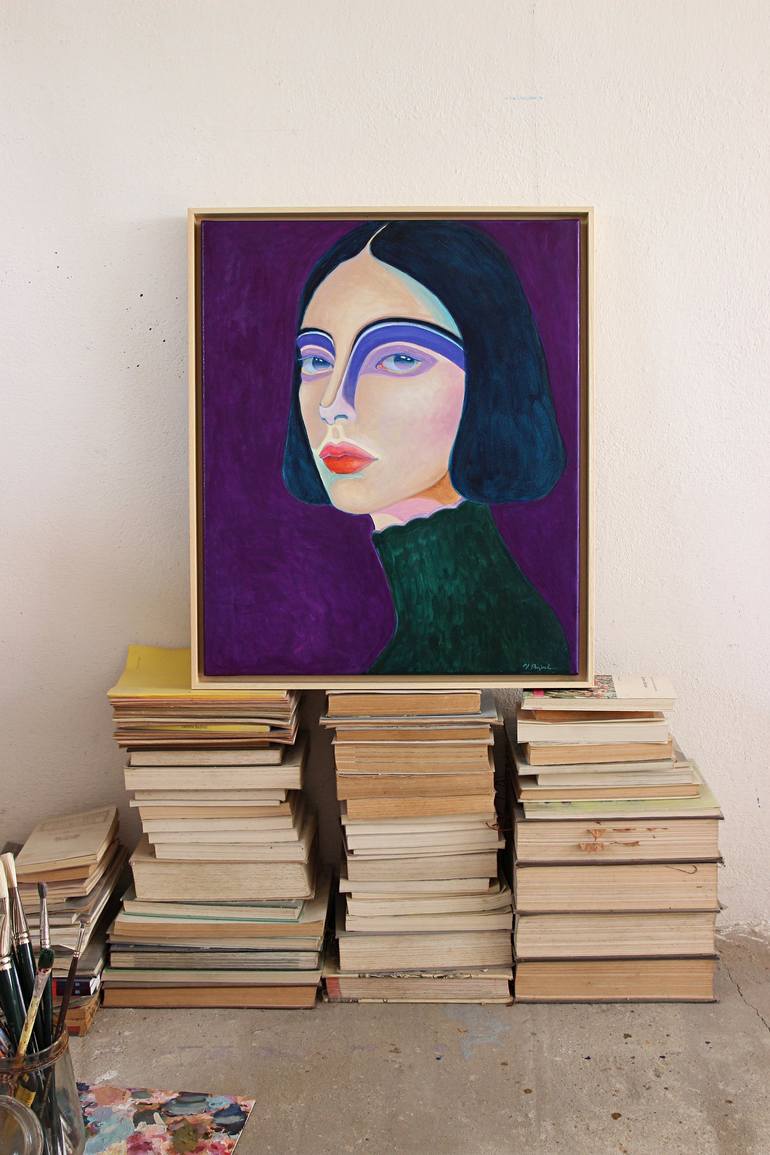 Original Portraiture Portrait Painting by Viola Babol