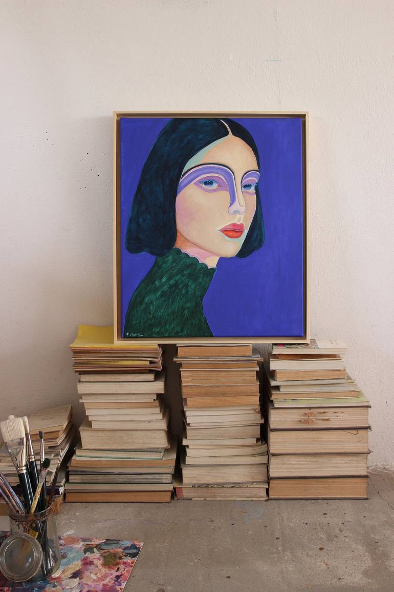 Original Portrait Painting by Viola Babol