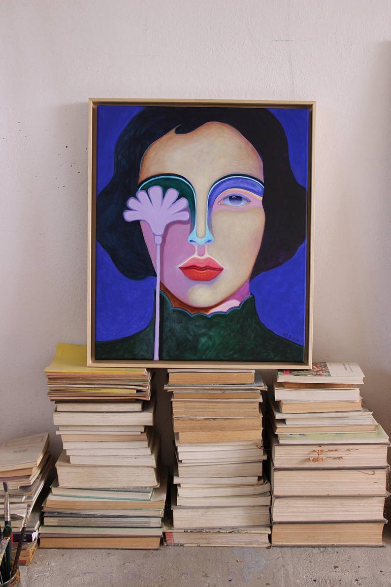 Original Portraiture Portrait Painting by Viola Babol