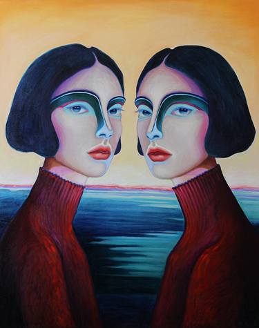 Saatchi Art Artist Viola Babol; Paintings, “Medemoissele by the river II” #art