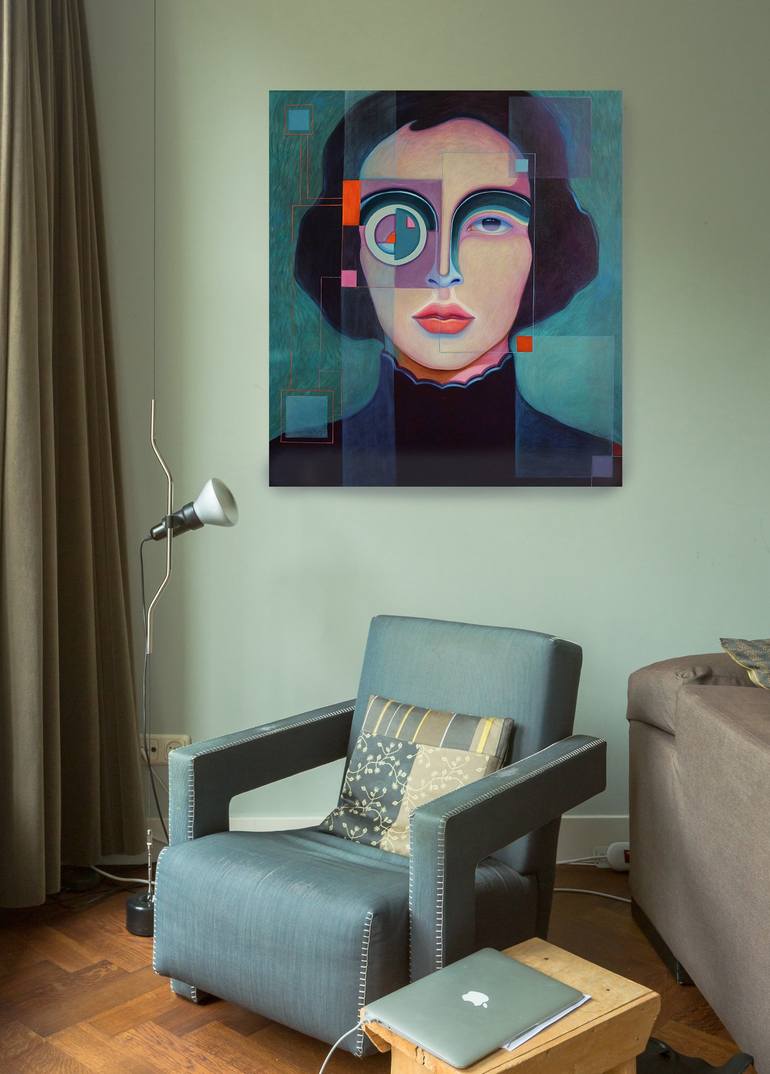 Original Portrait Painting by Viola Babol