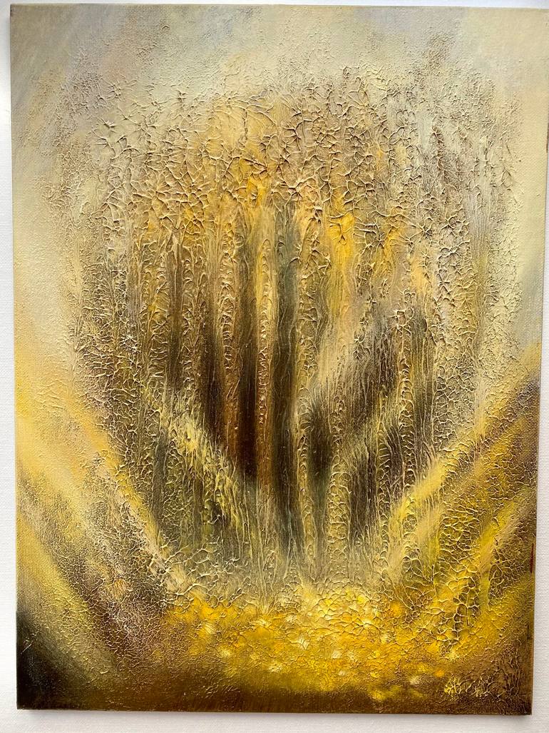 Golden Forest Painting by Dasha Zubova Saatchi Art