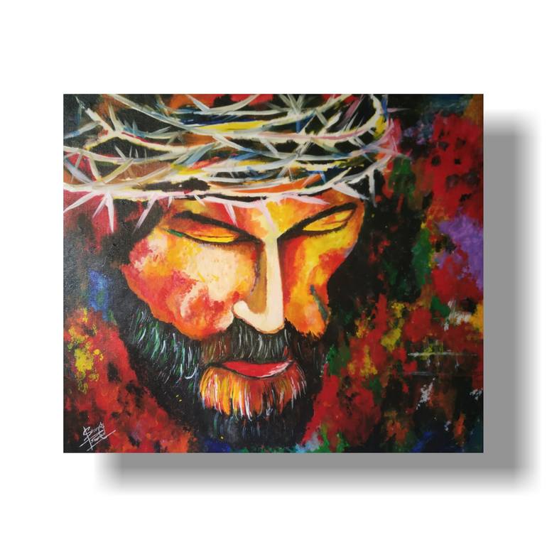 Original Abstract Religious Painting by Shamali Baware