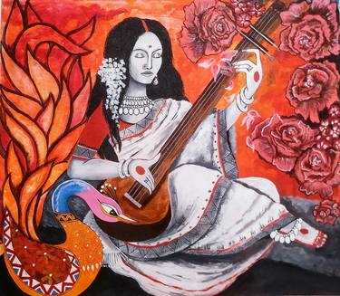 Original Abstract Women Paintings by Shamali Baware