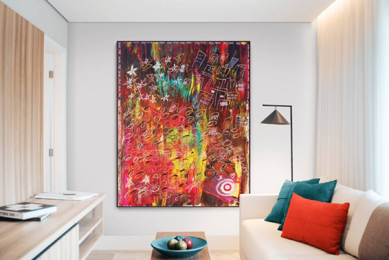 Original Abstract Expressionism Abstract Painting by Nard Lee
