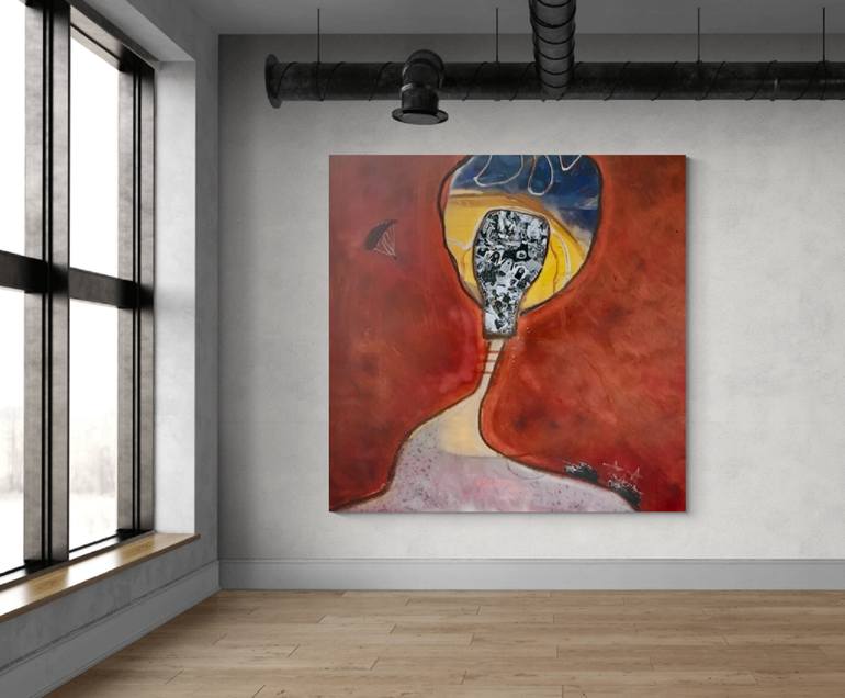 Original Abstract Expressionism Abstract Painting by Nard Lee
