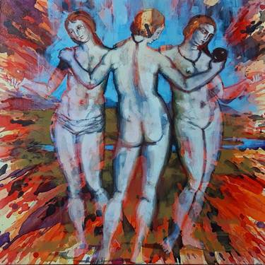 Original Abstract Nude Paintings by Neto Studio