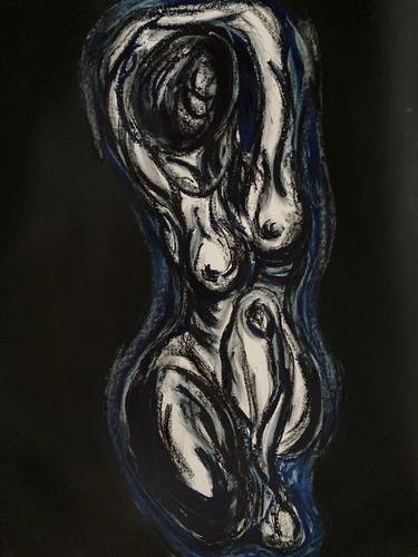Print of Abstract Nude Paintings by Lucia Satarino