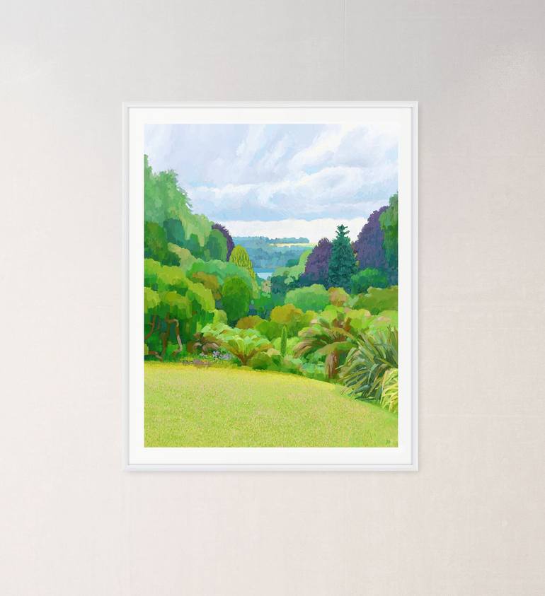 Original Abstract Expressionism Landscape Digital by Yulia Dotsenko