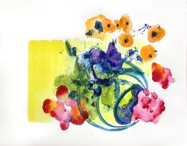 Original Abstract Floral Paintings by Joanne Tarlin