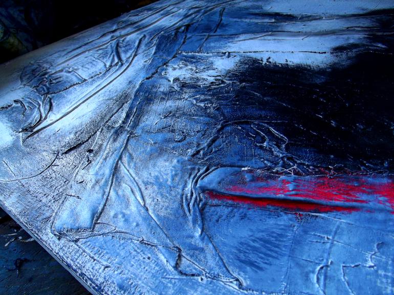 Original Abstract Expressionism Abstract Painting by Peter Musami