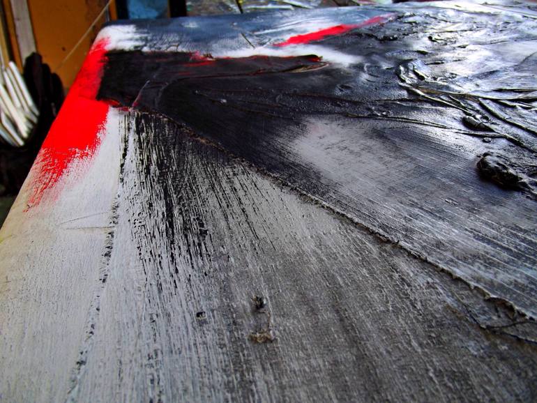 Original Abstract Expressionism Abstract Painting by Peter Musami