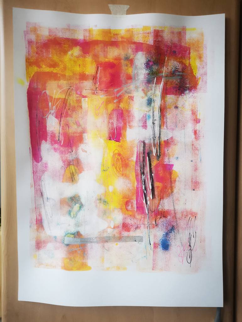 Original Abstract Expressionism Abstract Painting by Martin Slotta