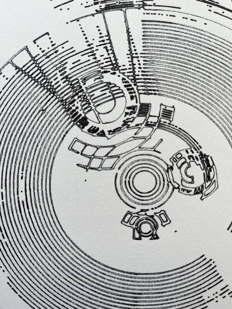 Original Abstract Geometric Drawing by Martin Slotta